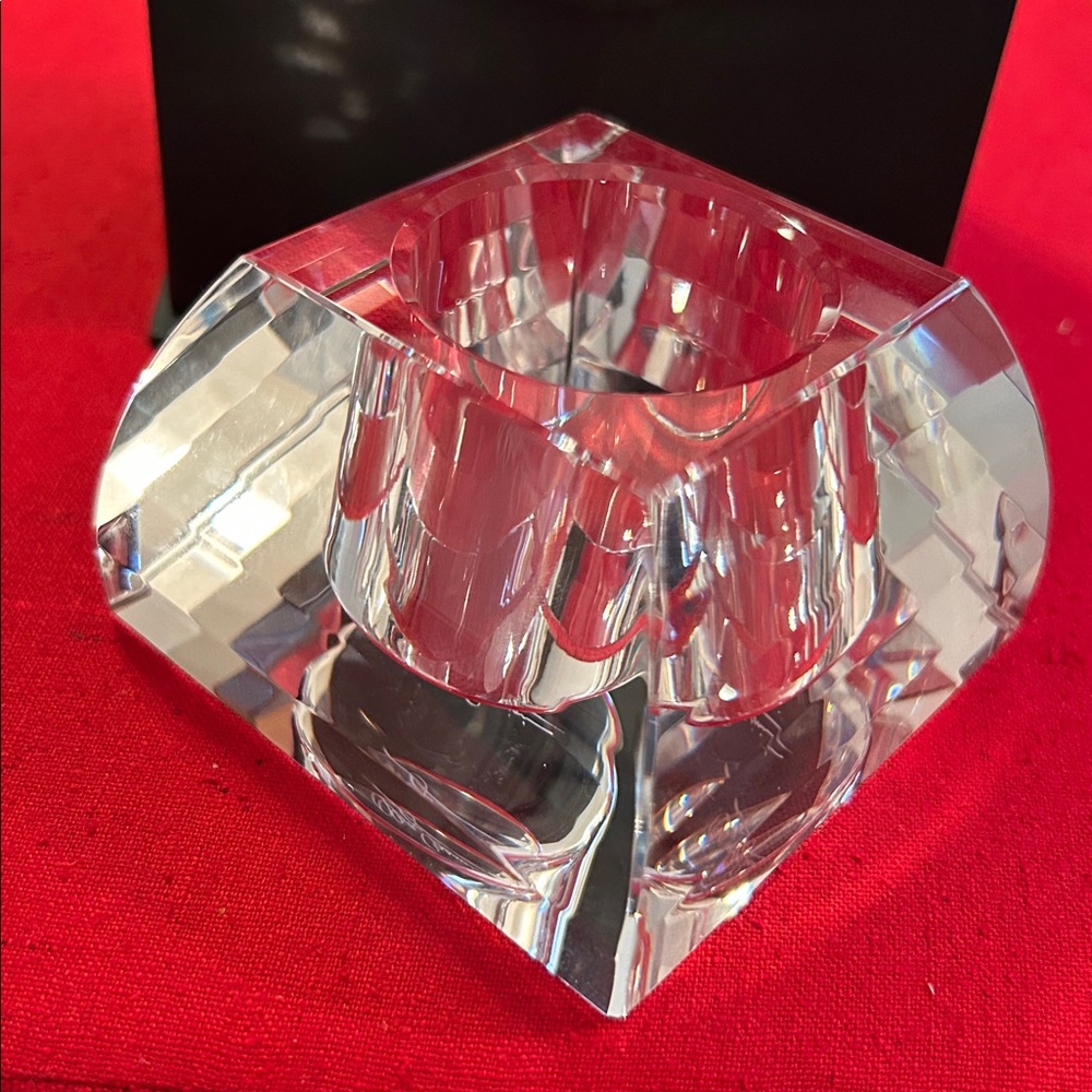 Oleg Cassini Crystal Candle Holder w/Box